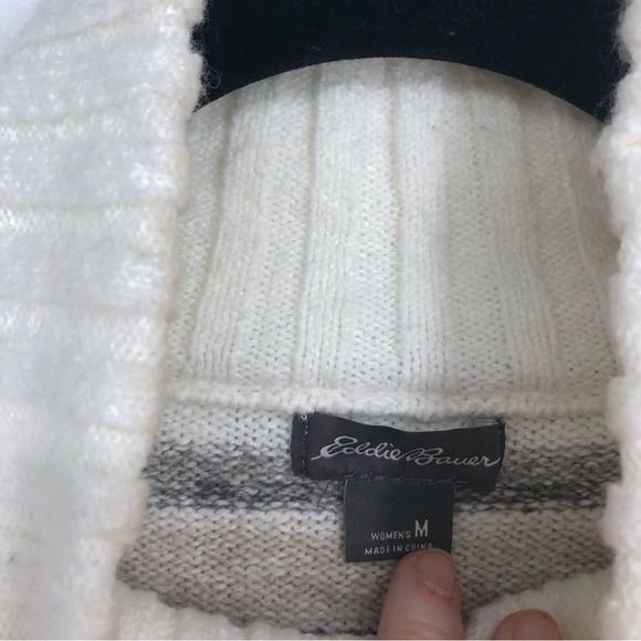 EDDIE BAUER Dreamknit Funnel-Neck Sweater Size M - Picture 4 of 9
